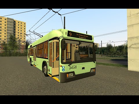 Видео: Trolleybus FS Trolenza 9 маршрут AKSM 321