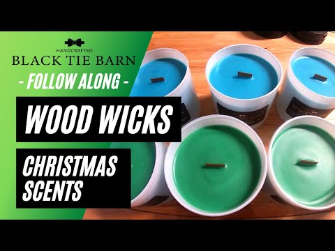 Видео: Изготовление свечей с деревянным фитилем (краткое пошаговое руководство) | Рождественские свечи с...