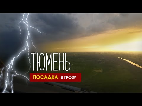 Видео: Посадка самолета в грозу / Тюмень/ #flight #plane #aviation #pilot #travel #cockpit