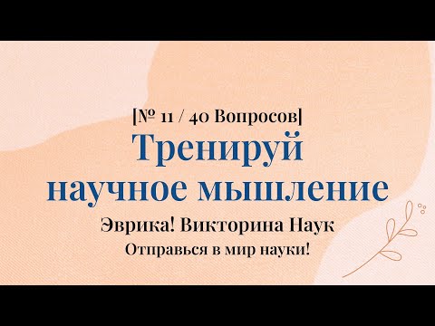 Видео: 40 вопросов в стиле учёного - Научная Викторина Часть 11