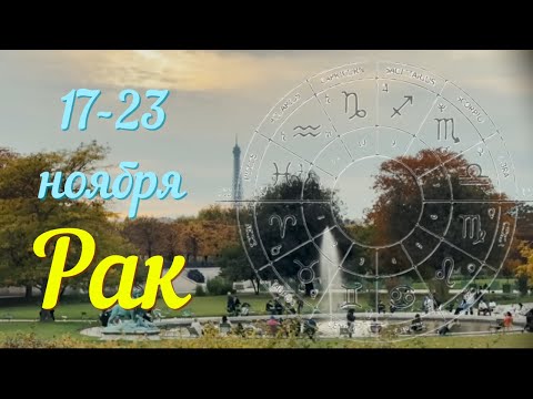 Видео: РАК ♋️Прогноз на неделю с 17 по 23 ноября .