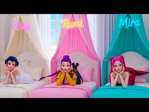 Видео: K-Pop Demon Hunters: преображение комнаты! Руми против Русалки против Зои | Официальное музыкальн...