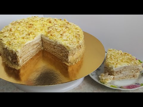 Видео: Сметанный торт на сковородке!  Быстро и очень вкусно 😋