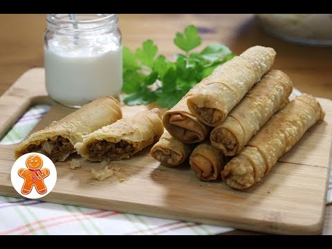 Видео: Слоеные Пирожки с Мясом ✧ Sigara Böreği