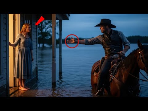 Видео: Оставленная, когда её семья бежала, ковбой вернулся через наводнение,  унести её на возвышенность.