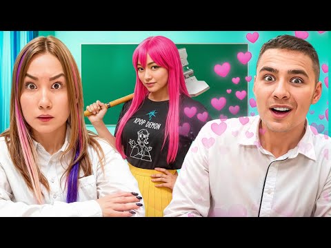 Видео: НОВЕНЬКАЯ в школе PRO - Мира из K-POP DEMON HUNTERS !