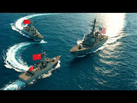 Видео: Китай БЫСТРО ДВИЖЕТСЯ к кораблю ВМС США — а затем произошло ЭТО…