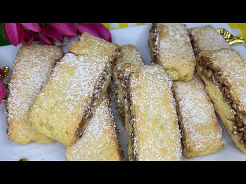 Видео: Нежное Печенье с орехом ПЕЧЕНЬЕ к чаю Тает во рту Oson PECHENYE tayyorlash NUT COOKIES mmm TASTY