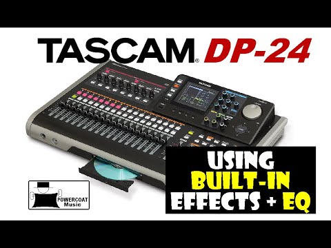 Видео: Цифровая портативная студия Tascam DP24/DP32: использование встроенных эффектов и эквалайзера