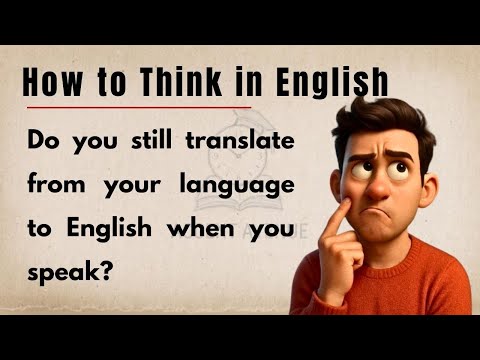 Видео: Как думать на английском (пошаговое руководство для начинающих) | Легкий урок английского языка д...