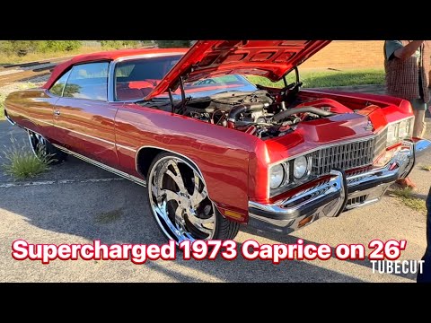 Видео: Caprice Classic 1973 года с турбонаддувом на 26-дюймовых кованых дисках Corleone / Фотосессия B.T...