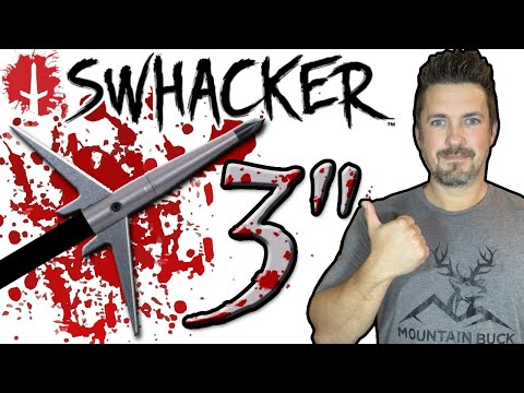 Видео: Обзор наконечника Swhacker 150 Grain 3" Broadhead: #251 2-лезвийный арбалет Fly Like Field Points...