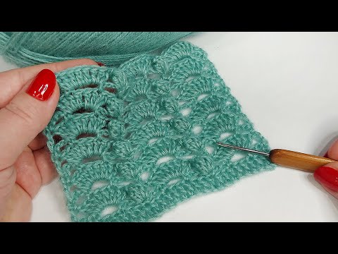 Видео: 😎ВЫ НЕ ПОВЕРИТЕ, КАК КРАСИВО ПОЛУЧАЕТСЯ! ✌Всего 2 ряда! (вязание крючком для начинающих) / Crochet