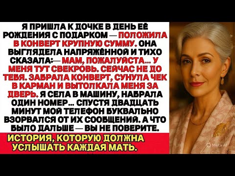 Видео: Я ПЛАКАЛА, ЧИТАЯ! На дне рождения дочка сказала: "Тебе здесь не место" — и вытолкала меня за дверь…