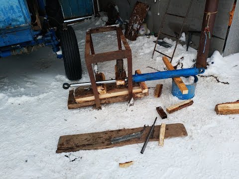 Видео: Выпрямление штоков цилиндра, от КУНа т40