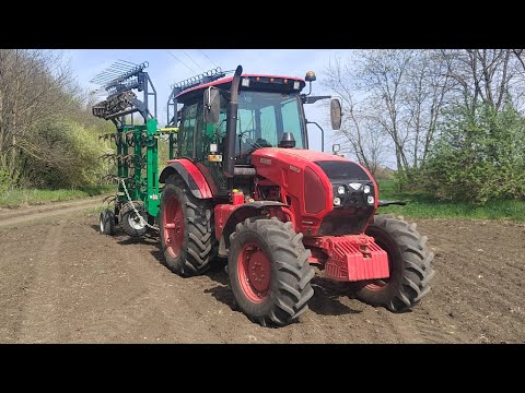 Видео: Беларус 1222.3 культивация под сев кукурузы и подсолнечника.