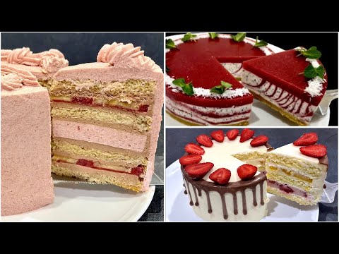 Видео: Топ-3 КЛУБНИЧНЫХ летних торта!! Попробуйте!!!