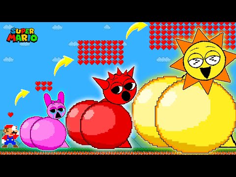 Видео: Марио выбирает идеальную попу для Спрунки ПИНКИ,ПАПОЧКА, САЙМОН #Sprunki