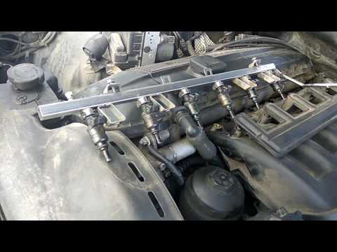 Видео: Устраняем течь форсунок на морозе, двигатель BMW M54
