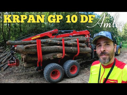 Видео: Экспортный трактор Крпан GP 10 DF в сочетании с John Deere 6100M Fotestline, Амлес, Презентация