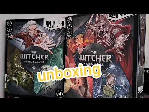 Видео: Настольная игра Unmatched The Witcher Распаковка ⚔️ Unboxing Unmatched Realms Fall 🎲 Steel & Silver