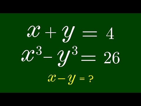 Видео: Германия | Сможете ли вы решить это? | Математическая олимпиада (x-y) = ?