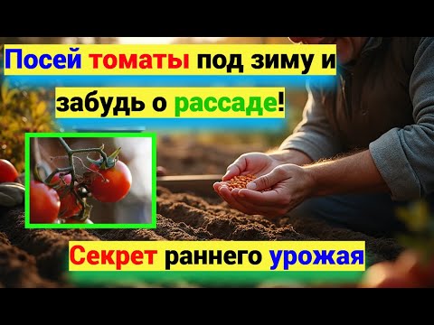 Видео: ПОСЕВ ТОМАТОВ под ЗИМУ. Твои помидоры взойдут первыми. БЕЗ рассадного стресса!