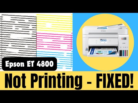 Видео: Epson ET 4800, 2700 и 2720 НЕ ПЕЧАТАЮТ цветные, черные и пустые страницы — Очистка печатающей гол...
