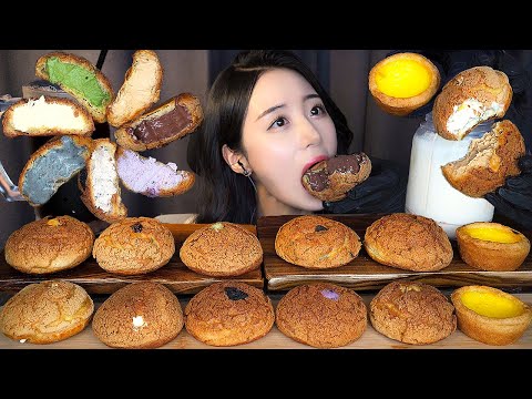 Видео: 🍪 Торт с заварным кремом ASMR Мукбанг ДесертㅣМятный Шоколад ПеченьеㅣDessert Mukbang