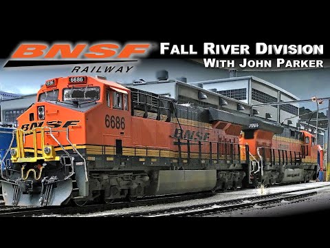 Видео: Экскурсия по макету дивизиона BNSF Fall River в масштабе HO с Джоном Паркером