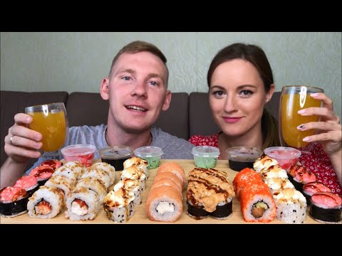 Видео: МУКБАНГ РОЛЛЫ СУШИ Farfor| MUKBANG ROLLS SUSHI Farfor