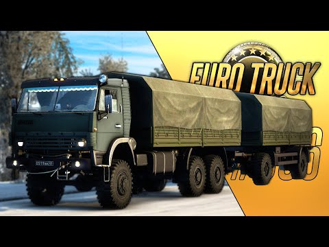 Видео: АРМЕЙСКИЙ КАМАЗ-43101 - Euro Truck Simulator 2 + Tobii Eye Tracker 5 (1.43.3.8s) [#306]