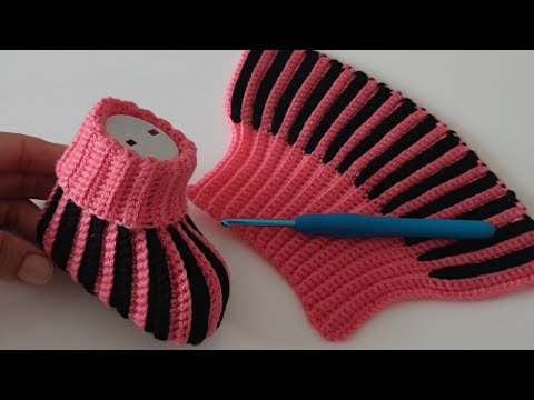 Видео: 💯👌Суперлегкая схема вязания детской обуви крючком для начинающих - Как связать крючком детскую обувь