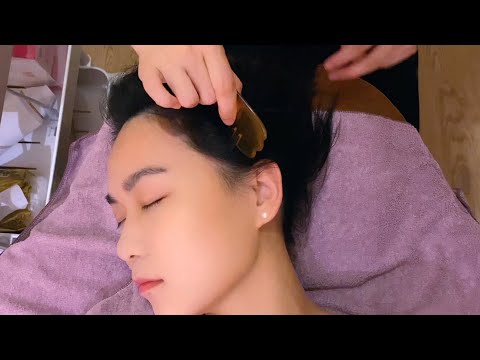 Видео: ASMR Лечение волос и массаж головы китайцев Яо