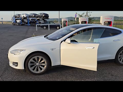 Видео: От София до Австрия и обратно с Tesla Sp85+ , 2013г