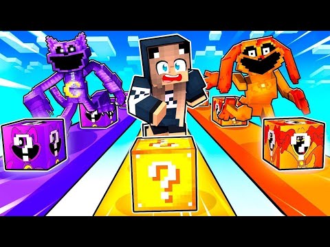 Видео: НУБ И ДЕВУШКА ПРО ПРОХОДЯТ ЛАКИ ГОНКУ В МАЙНКРАФТ ! КЭТНАП и ДОГДЕЙ ЛАКИ ГОНКА ТРОЛЛИНГ MINECRAFT