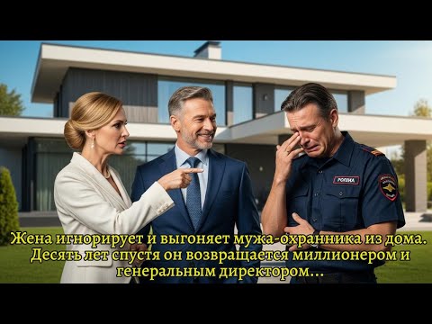 Видео: Жена игнорирует мужа-охранника и выгоняет его из дома. Десять лет спустя он возвращается миллионером