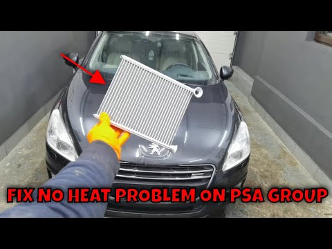 Видео: Замена радиатора отопителя на Peugeot 508 с 2011 по 2018 год