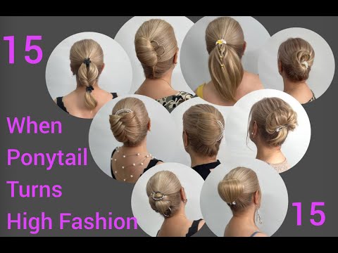Видео: 15 роскошных вариантов прически «конский хвост» | От простой основы до причёсок для красной дорожки*