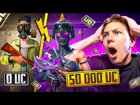 Видео: ПРОКАЧАЛ АККАУНТ ПОДПИСЧИКУ НА $50.000UC 😱😭 НЕВЕРОЯТНАЯ УДАЧА￼ В PUBG Mobile - С ВЕБКОЙ РЕАКЦИЯ !