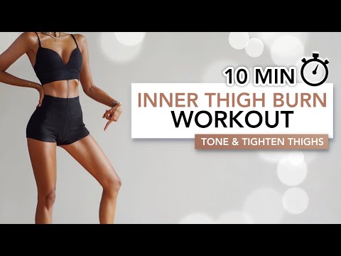 Видео: 10 MIN INNER THIGH BURN WORKOUT | Подтяните внутреннюю поверхность бедер | Eylem Abaci