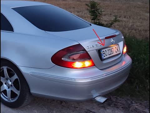 Видео: Ремонт підсвітки номера Mercedes-Benz CLK-Class C209