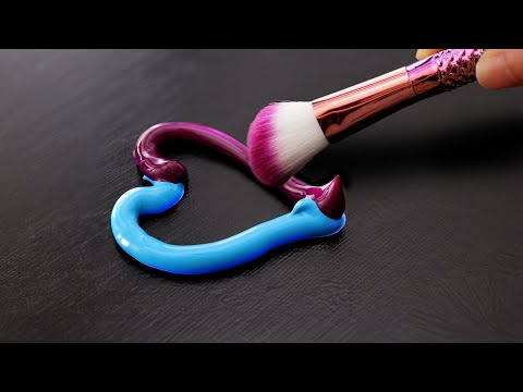 Видео: Прекрасные звезды Вселенной 💕 | Расслабляющая картина акрилом #515