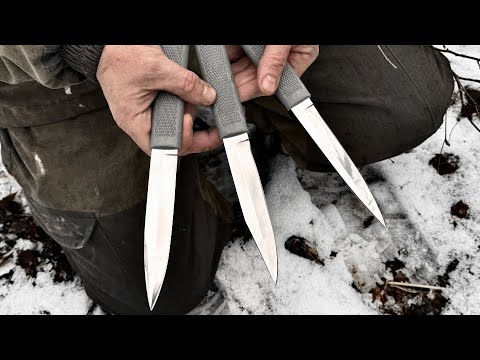 Видео: Этот нож очень прочный, но я его сломал! Новые Народные ножи выживания ННВ №2, №3, №4