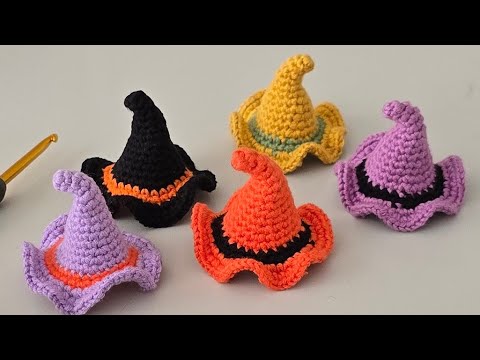 Видео: 🧙‍♀️ Вязаная крючком шляпа ведьмы, которая вам НУЖНА на Хэллоуин | Милый осенний декор