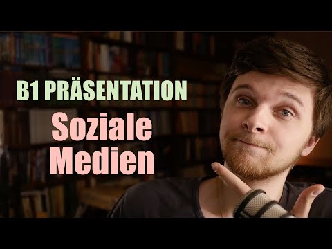 Видео: Презентация на тему Soziale Medien, Facebook und Ko | Zertifikat-Goethe B1, Teil Sprechen