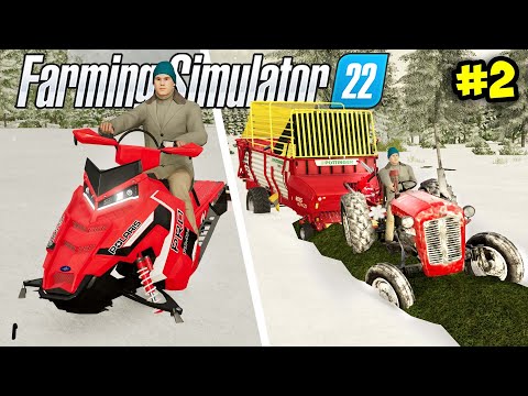 Видео: Начните с 0 долларов зимой на Ничейной земле 🚜#2 - Farming Simulator 22