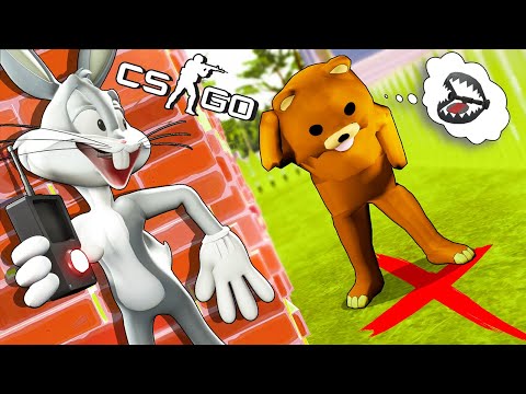 Видео: ПРЯТКИ ОТ ОГРОМНОГО МЕДВЕДЯ В ЗАГОРОДНОМ ДОМЕ - МАНЬЯК КС ГО