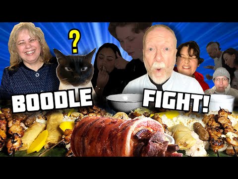 Видео: Голландская семья впервые пробует BOODLE FIGHT!!