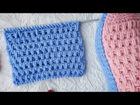 Видео: Рельефный узор спицами. Простой и очень красивый узор.